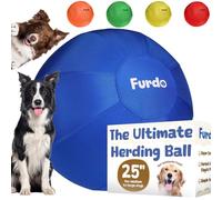 Furdo Pelota de pastoreo de 25 pulgadas para perros, pastor australiano, ganado, Border Collie, para Blue Heelers y otros perros medianos a grandes, pelota de perro de pastoreo, juguetes para perros