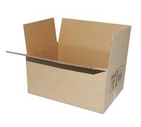 Furein Cajas de Cartón, Cajas de Mudanza para Empaquetar Pack de 12 Unidades, Color Marrón (50x35x30cm)