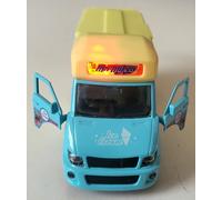 Furgoneta Helados Juego Musical Luces y Sonidos de Metal Niños Vehículo Toy Open
