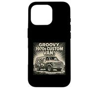 Furgoneta Personalizada de los años 70, diseño Retro y Maravilloso Carcasa para iPhone 16 Pro