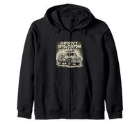 Furgoneta Personalizada de los años 70, diseño Retro y Maravilloso Sudadera con Capucha
