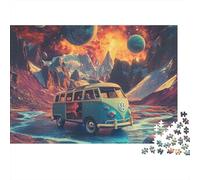 Furgoneta Retro Puzzle de 1000 Piezas Puzzle para Adultos Montañas del Espacio Relax Juego de Puzzle 1000 Piezas 70x50cm/1000pcs