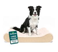 FurHaven Cama para Perros, Pelaje sintético, Ultra Felpa (Crema), 91 x 61 x 14 cm (L x W x H)