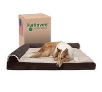 FurHaven Deluxe Cama ortopédica para Mascotas, sofá Cama para Gatos y Perros, Disponible en 4 tamaños y 12 Estilos