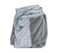 FurHaven Funda de Repuesto para Cama de Perro Estilo sofá con Estampado de Diamantes y Felpa - Gris, L