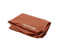 FurHaven Funda de Repuesto para Cama de Perro, Resistente al Agua, para Interiores y Exteriores, con Logotipo Impreso, colchón de polirlona Oxford, Lavable, Color castaño, Jumbo Plus (XXL)