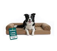 FurHaven Pet Quilted Orthopedic Sofa Bed, Large, Warm Brown