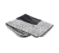 FurHaven Plush & Southwestern Kilim - Funda de Repuesto para Cama de Perro Estilo sofá, Color Gris Roca, Talla S
