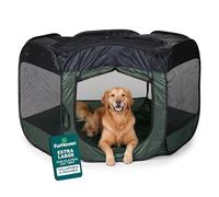 Furhaven Pop Up Playpen Pet Tent Playground - Hunter Green, Extra Large