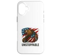 Furia de Oso patriótico imparable Carcasa para iPhone 16 Plus