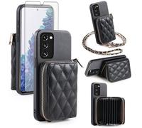 Furiet Argyle - Funda tipo cartera para Samsung Galaxy S20 FE 5G de 6.5 pulgadas con protector de pantalla y correa para el hombro, tarjetero para S 20 EF UW 2022 S20FE5G S20FE 20S S2O Fan Edition 4G