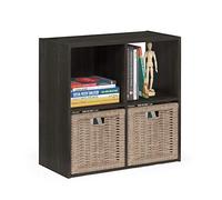 Furinno Armario De Almacenamiento Cúbico Pelli, 2X2, Espresso