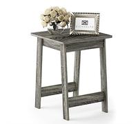 Furinno Beginning Mesa Auxiliar, Madera, Color Gris Roble francés, 39.5 x 41.5 x 50.29 cm