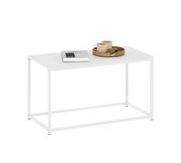 Furinno Camnus Mesa Baja Vie Moderne, Blanco sólido/Blanco