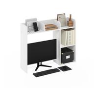 Furinno Classic Estantería De Escritorio 5 Niveles Estantería para Libros Organizador De Escritorio para Suministros Accesorios De Escritorio Color Blanco