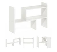 Furinno Classic - Estantería organizadora de Escritorio, Blanco