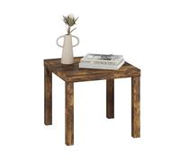 Furinno Classic Mesa Auxiliar Cuadrada con Tablero de 1,8 cm de Grosor, mesita de Noche para salón o Dormitorio, Color Pino ámbar