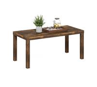 Furinno Classic Mesa de Centro Rectangular con Tablero de 4,5 cm; Mesa Auxiliar para Sala u Oficina en casa; Color Pino ámbar