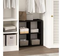 Furinno Cubic Organizador De 4 Cubos con Estantes Abiertos Y Estructura Extra Gruesa, para Dormitorio Y Sala De Estar, Roble Oscuro