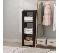 Furinno Cubic Organizadores de Armario, Organizador de 3 Cubos, estantes Abiertos, Estructura Extra Gruesa para Dormitorio y Sala de Estar, Roble Oscuro