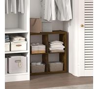 Furinno Cubic Organizadores de Armario, Organizador de 4 Cubos, estantes Abiertos, Estructura Extra Gruesa para Dormitorio y Sala de Estar, Color Pino ámbar