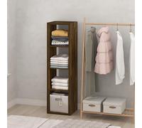 Furinno Cubic Organizadores de Armario, Organizador de 4 Cubos, estantes Abiertos, Estructura Extra Gruesa para Dormitorio y Sala de Estar, Color Pino ámbar