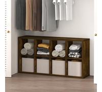 Furinno Cubic Organizadores de Armario, Organizador de Armario de 8 Cubos, estantes Abiertos, Estructura Extra Gruesa para Dormitorio y Sala de Estar, Color Pino ámbar