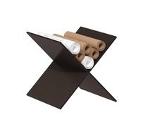 Furinno Cubicle - Inserto De Cubo, Organizador De Cubos con Estantes En X, Compatible con Cubos Extra Gruesos, Organización, Roble Oscuro (No Compatible con Estanterías Kallax De IKEA)