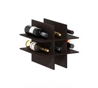 Furinno Cubicle Inserto para Cubo, Organizador de Cubos de 9 Compartimentos Compatible con Furinno Extra Thick Cubes, Black Oak (no es Compatible con estanterías IKEA Kallax)