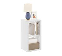 Furinno Cubicle - Organizador de Almacenamiento Decorativo con Parte Trasera Abierta, 2 Cubos, Color Blanco