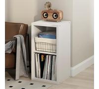 Furinno Cubicle Tocadiscos con Compartimento 4 Cubos 1,2" Estante Abierto para CD DVD BLU-Ray Juegos Sala de Estar Oficina Pino ámbar