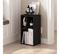 Furinno Daly - Estantería de 3 cubos, estantería negra para libros, organizador de almacenamiento con compartimentos irregulares, 9.4 x 11.7 x 21.3 pulgadas, para sala de estar, dormitorio, oficina en