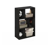 Furinno DALY Estantería De 6 Cubos, Organizador De Almacenamiento con Compartimentos Irregulares, 11,7 X 23,6 X 36,8, para Sala De Estar, Dormitorio Y Oficina En Casa, Color Espresso