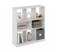 Furinno DALY Estantería De 8 Cubos, Organizador Horizontal De Almacenamiento, 28 X 90 X 100 Cm, para Sala De Estar, Dormitorio Y Oficina, Color Blanco