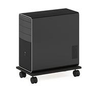 Furinno Econ Asistencia a Domicilio para CPU e Impresora sobre Ruedas, Espresso