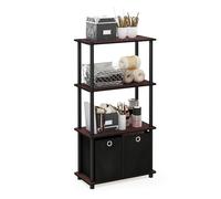 Furinno Estantería Dark Cherry and Black