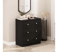Furinno FRANS - Mesa Consola de diseño Simple con 3 cajones para Entrada, Sala de Estar, Americana