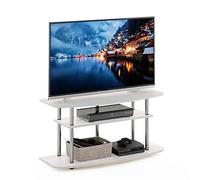 Furinno Frans Soporte de TV, Engineered Wood, Roble Blanco, Eilzeln
