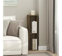 Furinno Fulda De 3 Niveles con Estante De Almacenamiento De 20 Cm De Ancho, 24,5 X 20,9 X 80 Cm, para Sala De Estar, Dormitorio Y Oficina En Casa, Color Pino Ámbar