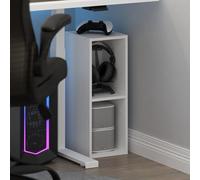 Furinno Fulda - Estantería para Libros, Armario de Almacenamiento Estrecho de 2 Niveles, estantería con Estante de Almacenamiento de 8 Pulgadas de Ancho, 3.6 x 3.1 x 21.2 Pulgadas, para Sala de Estar