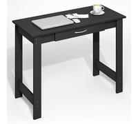 Furinno Jaya Escritorio para Juegos con Cajón, Escritorio para Computadora, Escritorio para Oficina En Casa, Sala De Estudio, Dormitorio, Madera Oscura