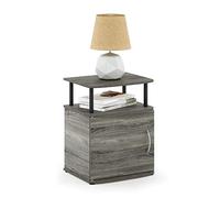 Furinno Jaya Mesa Final, Engineered Wood, Roble Francés/Negro, Pack de 1