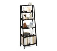 Furinno Ladder Estantería De 6 Niveles para Libros, De Almacenamiento Tipo Escalera, para Organización En Sala De Estar U Oficina En Casa, Color Espresso