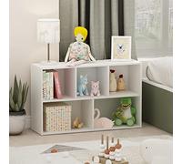 Furinno Luder Estantería de 5 Cubos, librero con estantes Abiertos y Montaje sin Herramientas, 23,9 x 50,04 x 80 cm, de pie, para Sala de Estar, Dormitorio, Oficina en casa, Blanco Liso