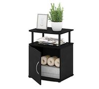 Furinno Mesa Auxiliar, Madera, marrón, One End Table