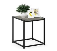 Furinno Mesa Auxiliar, Roble francés Gris, 40 x 40 x 45.29 cm