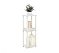 Furinno Mesa Auxiliar Simplistic, Juego de 2, Blanco/Blanco
