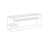 Furinno Moretti Soporte de TV Modern Lifestyle hasta de 65 Pulgadas, Blanco sólido/Blanco