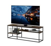 Furinno Moretti Soporte de TV Modern Lifestyle, Madera de ingeniería, Nogal Columbia, 152.4 (L) x 55.6 (H) x 40.6 (P) cm