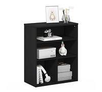 Furinno Pasir Librería expositora de 3 Niveles, Roble Negro